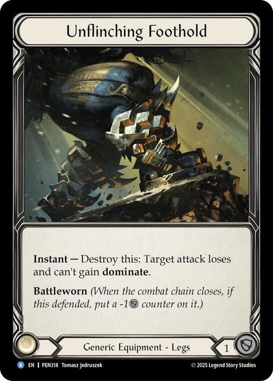 Unflinching Foothold Cold Foil