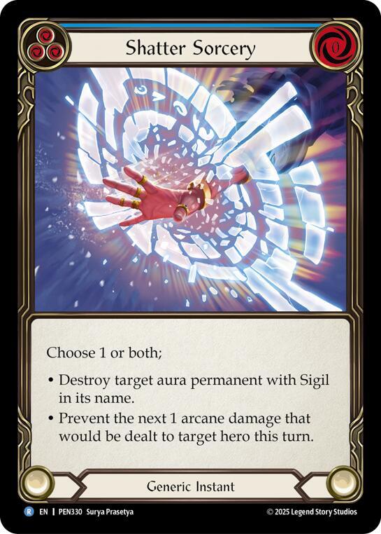 Shatter Sorcery (Blue) Rainbow Foil