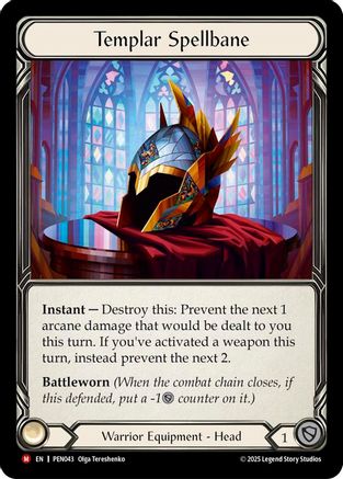 Templar Spellbane (PEN043) - Compendium of Rathe Cold Foil