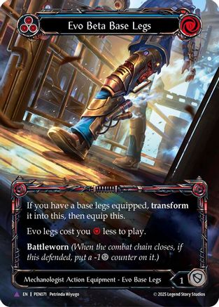 Evo Beta Base Legs (Blue) (Marvel) (PEN071) - Compendium of Rathe Cold Foil