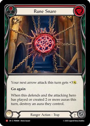 Rune Snare (Red) (PEN084) - Compendium of Rathe Rainbow Foil