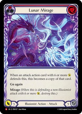 Lunar Mirage (Red) (PEN127) - Compendium of Rathe
