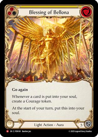 Blessing Of Bellona (Yellow) (PEN181) - Compendium of Rathe Cold Foil