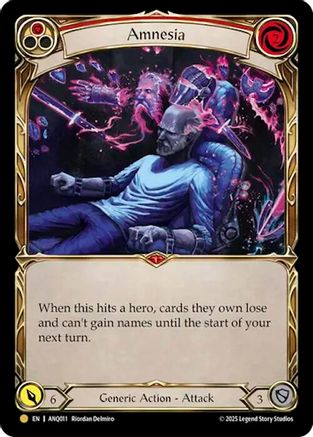 Amnesia (Red) (ANQ011) (ANQ011) - Compendium of Rathe - Antiquity Pack Cold Foil