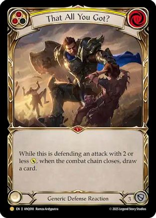 That All You Got (Yellow) (ANQ018) (ANQ018) - Compendium of Rathe - Antiquity Pack Cold Foil