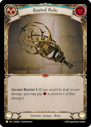 Rusted Relic (Blue) (ANQ023) (ANQ023) - Compendium of Rathe - Antiquity Pack Cold Foil