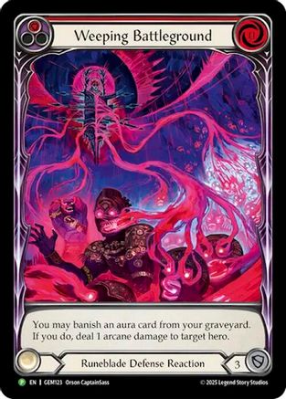 Weeping Battleground (GEM123) - GEM Pack 4 Rainbow Foil