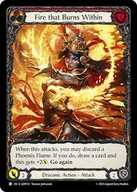 Fire that Burns Within Rainbow Foil Promo