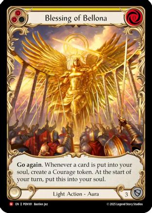 Blessing Of Bellona (Yellow) (Extended Art) (PEN181) - Compendium of Rathe Cold Foil