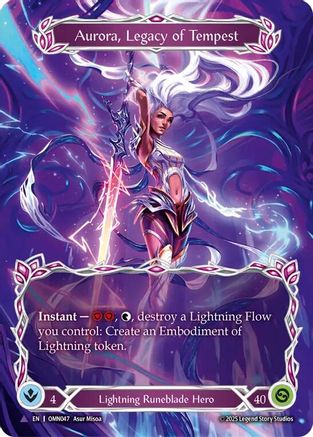 Aurora, Legacy of Tempest (Marvel) (OMN047) - Omens of the Third Age Cold Foil