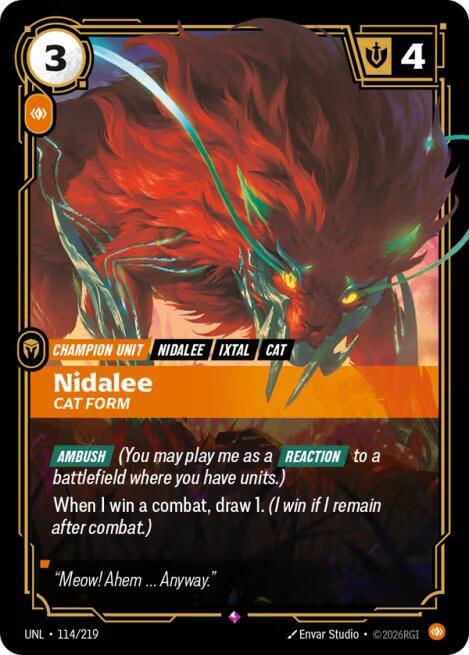 Nidalee Cat Form