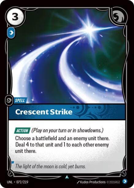 Crescent Strike Rainbow Foil