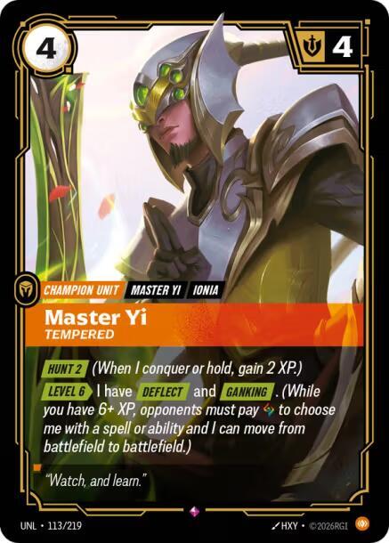 Master Yi Tempered