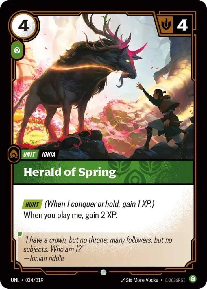 Herald of Spring Rainbow Foil