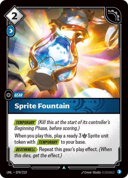 Sprite Fountain Rainbow Foil