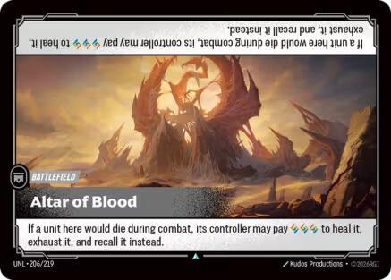 Altar of Blood Rainbow Foil