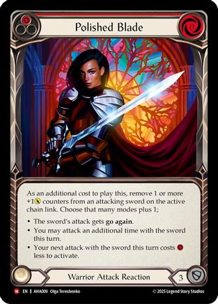 Polished Blade (Red) (AHA009) - Armory Deck Origins: Hala
