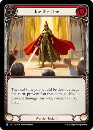 Toe The Line (Red) (AHA015) - Armory Deck Origins: Hala