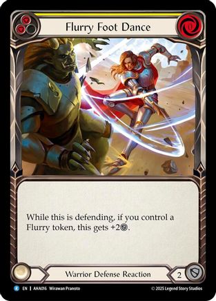 Flurry Foot Dance (Yellow) (AHA016) - Armory Deck Origins: Hala