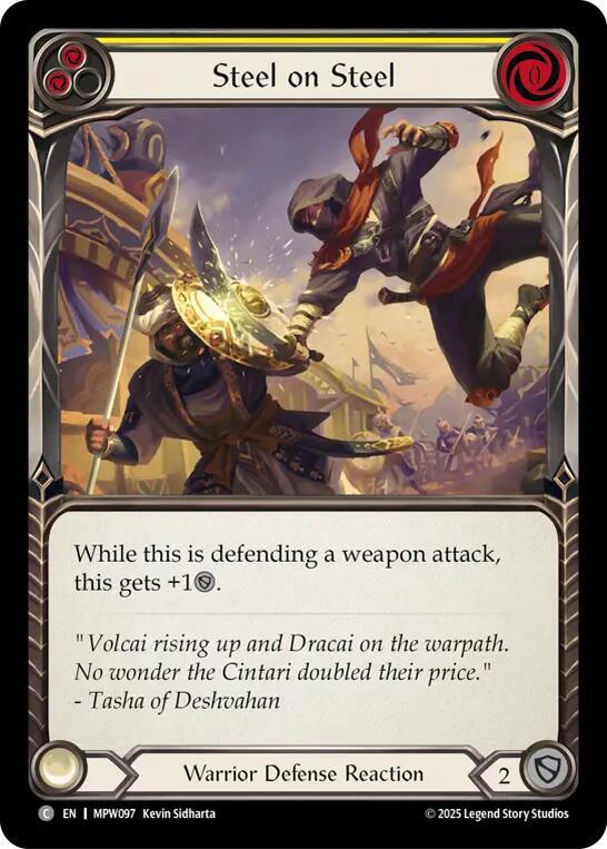Steel on Steel (Yellow) Rainbow Foil