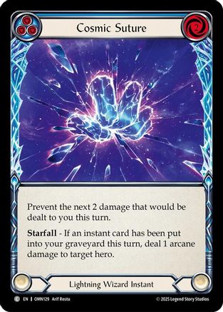 Cosmic Suture (Blue) (OMN129) - Omens of the Third Age Rainbow Foil