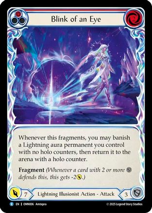 Blink of an Eye (OMN006) - Omens of the Third Age Rainbow Foil