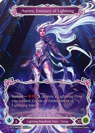 Aurora, Emissary of Lightning (Marvel) (OMN048) - Omens of the Third Age Cold Foil