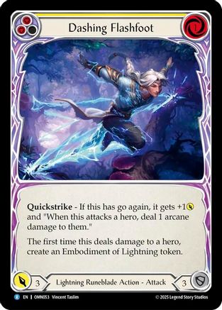 Dashing Flashfoot (OMN053) - Omens of the Third Age Rainbow Foil