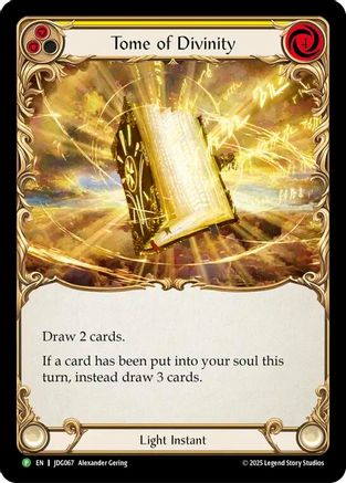 Tome of Divinity - JDG067 (JDG067) - Flesh and Blood: Promo Cards Cold Foil