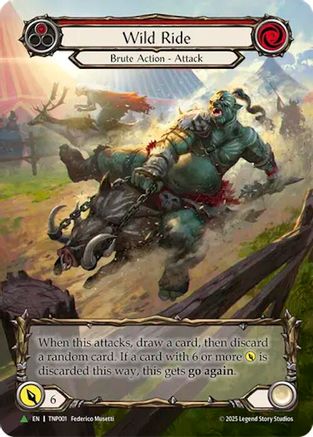 Wild Ride (Red) (Marvel) - TNP001 (TNP001) - Flesh and Blood: Promo Cards Rainbow Foil