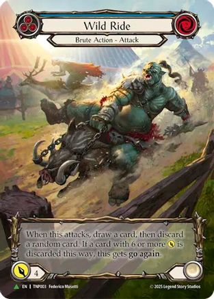 Wild Ride (Blue) (Marvel) - TNP003 (TNP003) - Flesh and Blood: Promo Cards Rainbow Foil