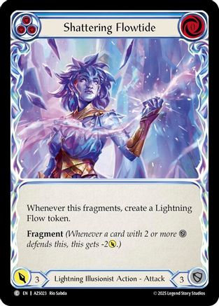 Shattering Flowtide (Blue) (AZS023) - Armory Deck: Zyggy