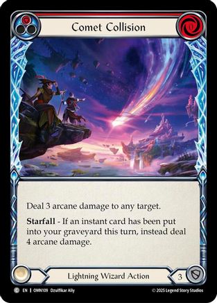 Comet Collision (Red) (OMN109) - Omens of the Third Age Rainbow Foil