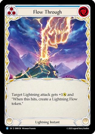 Flow Through (Blue) (OMN158) - Omens of the Third Age Rainbow Foil