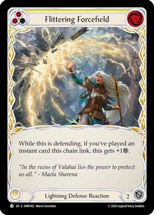Flittering Forcefield (Yellow) (OMN182) - Omens of the Third Age