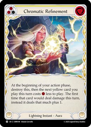 Chromatic Refinement (Yellow) (OMN194) - Omens of the Third Age Rainbow Foil
