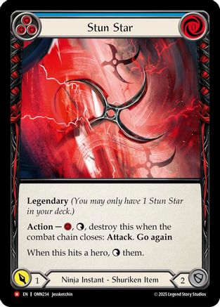 Stun Star (Blue) (OMN234) - Omens of the Third Age Cold Foil