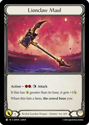 Lionclaw Maul (GEM145) - Gem Pack 5 Cold Foil