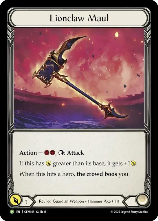 Lionclaw Maul Cold Foil Promo