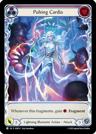 Pulsing Cardia (Red) (GEM151) - Gem Pack 5 Rainbow Foil