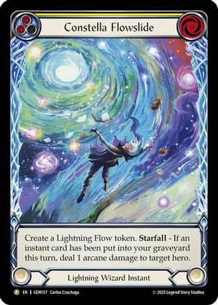 Constella Flowslide (Yellow) (GEM157) - Gem Pack 5 Rainbow Foil