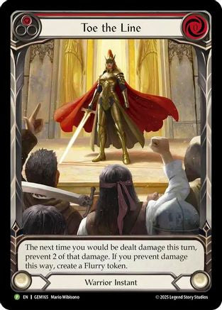 Toe the Line (Red) (GEM165) - Gem Pack 5 Rainbow Foil