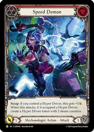 Speed Demon (Red) (GEM166) - Gem Pack 5