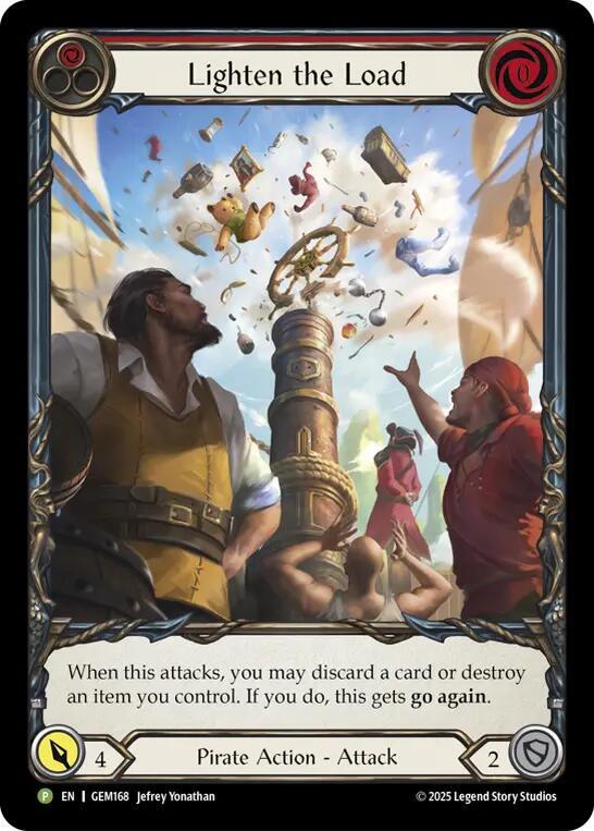 Lighten the Load (Red) Rainbow Foil Promo