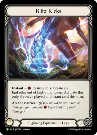 Blitz Kicks - JDG075 (JDG075) - Flesh and Blood: Promo Cards Cold Foil