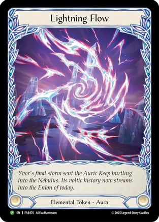 Lightning Flow (A) - FAB470 (FAB470) - Flesh and Blood: Promo Cards Rainbow Foil