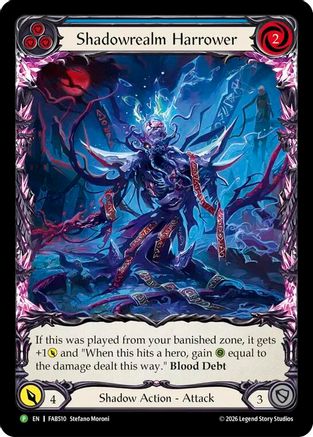 Shadowrealm Harrower (Blue) - FAB510 (FAB510) Rainbow Foil