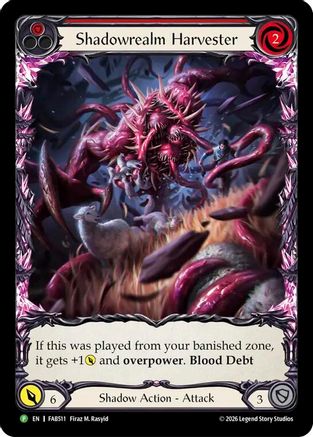 Shadowrealm Harvester (Red) - FAB511 (FAB511) Rainbow Foil