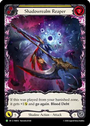 Shadowrealm Reaper (Yellow) - FAB512 (FAB512) Rainbow Foil