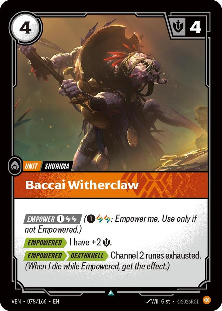Baccai Witherclaw Rainbow Foil
